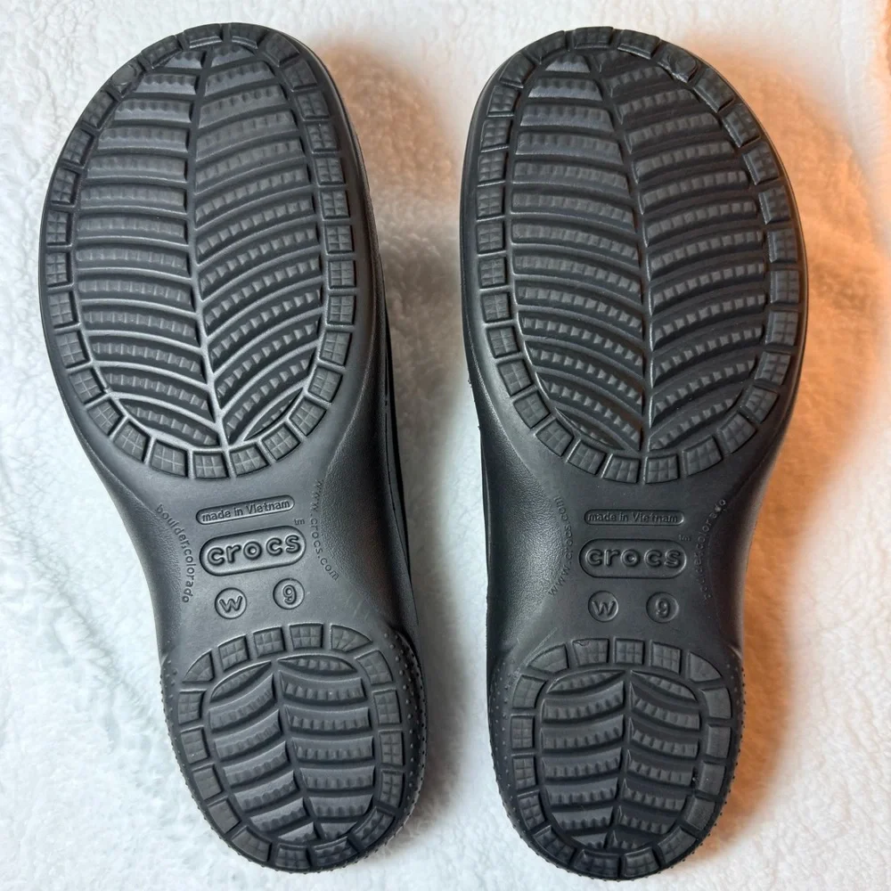 Crocs Women’s Freesail Clog Mule Black Womens Size W 9 Solid Shoe Slip On - Picture 6 of 7